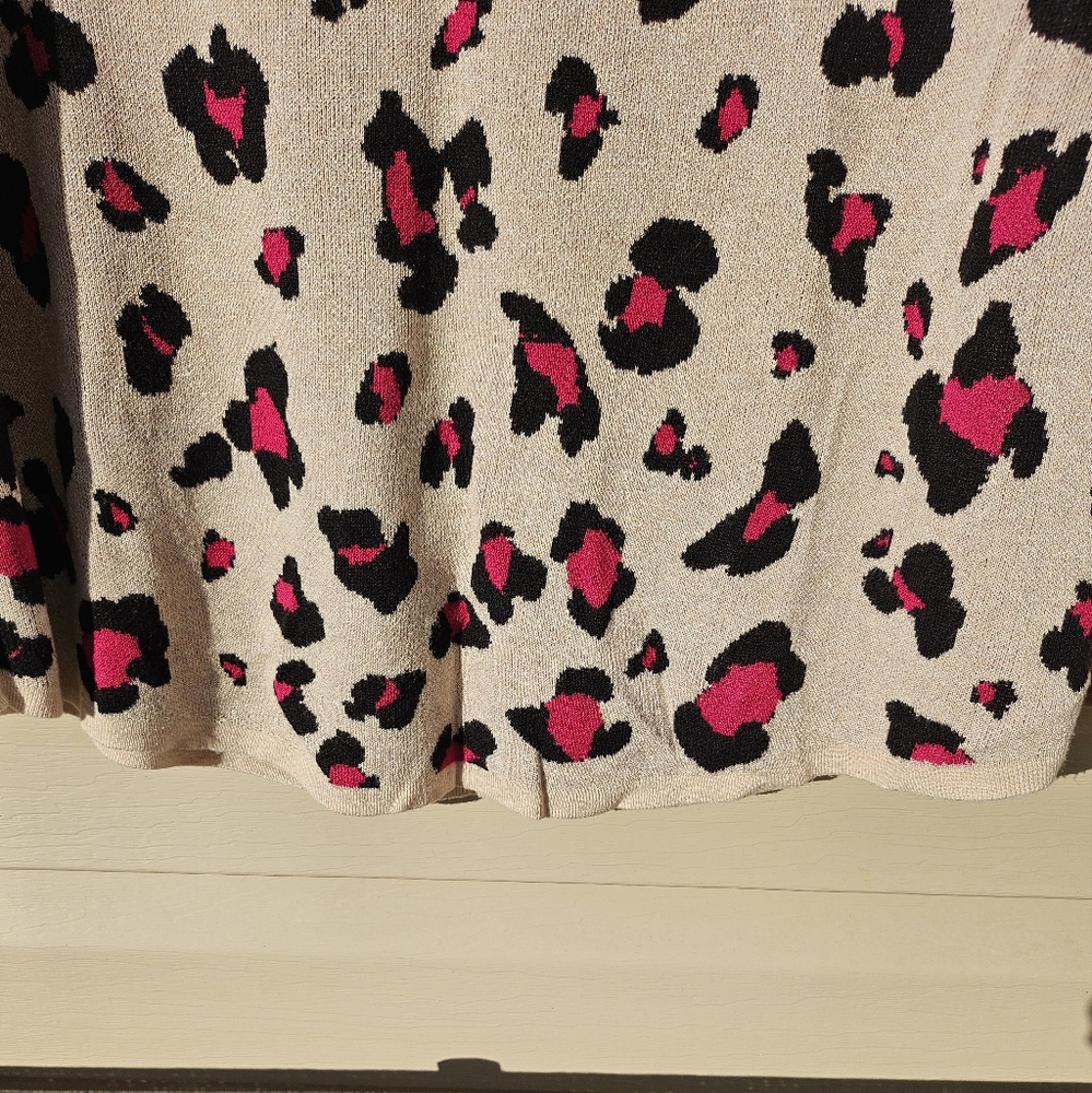 Chicos Leopard 3 piece sweater size 2 - Picture 8 of 15